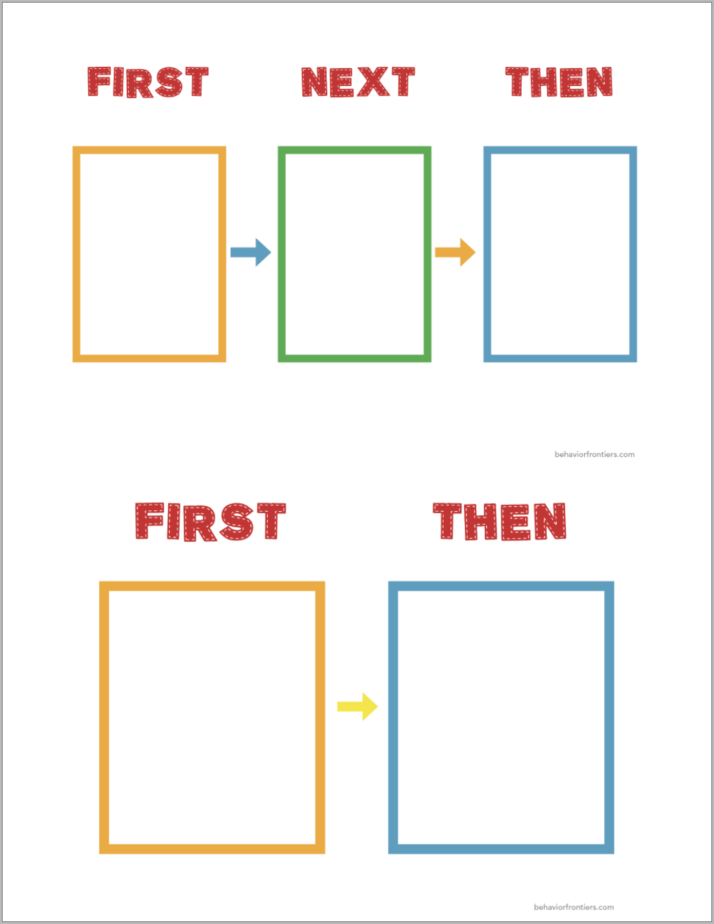 parent and caregiver resource materials — behavior frontiers